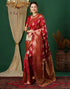 Vasthrlay Womens Jacquard Unstitched Maroon Saree