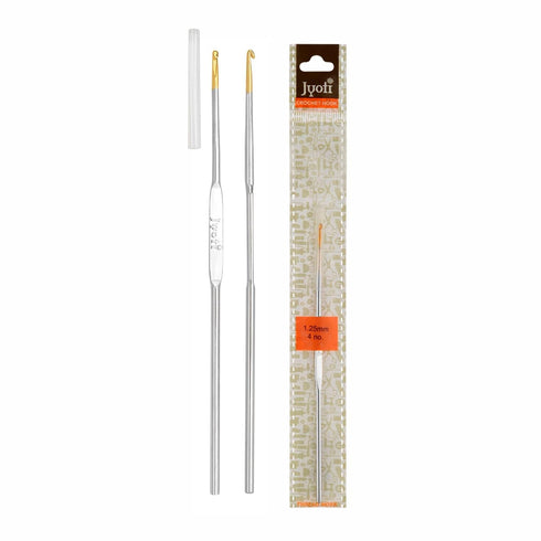 Crochet Hook Steel (Gold Point) for Thread Work, Hand Knitted Sewing DIY Craft Weaving