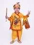 Krishna Makhan Chor Dress, Kurta, Dhoti, Mukut, Bansuri, Mala & Pataka Set