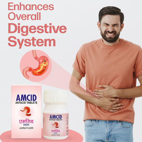 MPIL Amcid Tablets Antacid Tablets Improves Digestion Relieves trapped