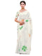 Vasthrlay Tricolor Printed White1 White Saree