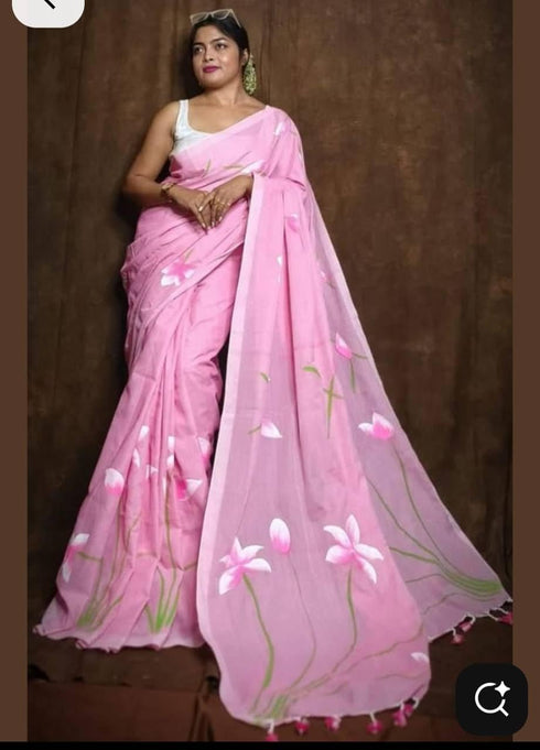 Vasthrlay Matching Attached Traditional Babypink