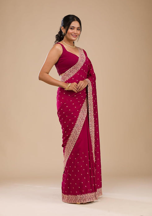 Vasthrlay Georgette Embroidered Az Ys Antya Ethnic Wear