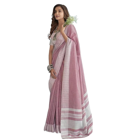 Vasthrlay Women's Lucknowi Chikankari Cotton Saree