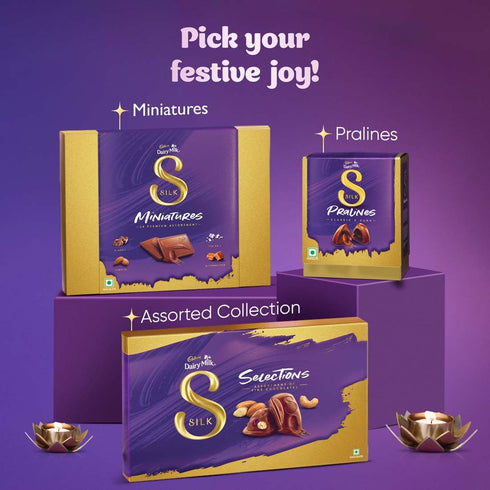 Cadbury Dairy Milk Silk Miniatures Chocolate Gift Pack 90g