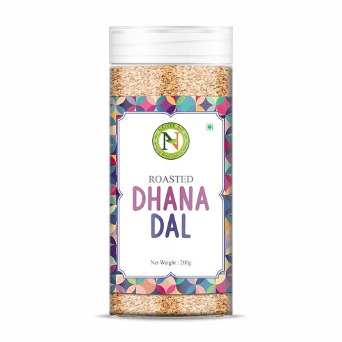 NatureVit Roasted Dhana Dal Mukhwas Premium Split Coriander Seeds Mouth Freshener