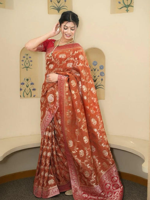 Vasthrlay Purple Kanjivaram Wedding Saree