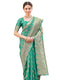 Vasthrlay Georgette Scalloped Purple Saree
