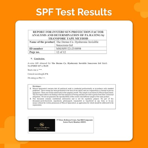 The Derma Co Hyaluronic Invisible Sunscreen Gel