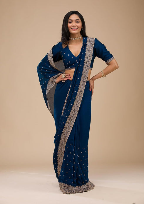 Vasthrlay Georgette Embroidered Az Ys Antya Ethnic Wear