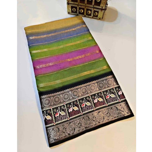 Vasthrlay Tussar Silk Saree