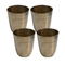 Pure Brass Bell Shape Water Glass | Pack of 4