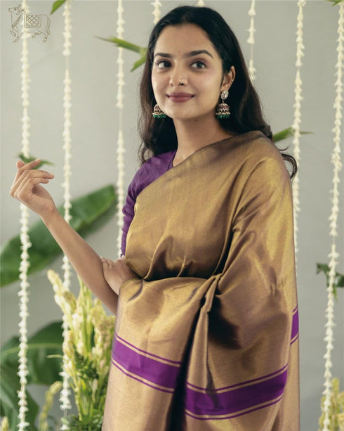 Vasthrlay Banarasi Traditional Unstitched Saree