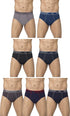 Dixcy Scott Plain/Solid Assorted Cotton Men's Briefs/Underwear - Pack of 7 (#Replay-Brief-95 CM) (Color & Prints May Vary)