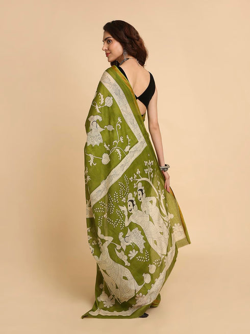 Vasthrlay Lightweight Breathable Traditional Printed Saree