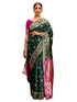 Vasthrlay Weaving Paithani Unstitched Maroon Saree