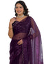 Vasthrlay Georgette Embroidery Moss Saree