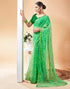 Vasthrlay Chiffon Bandhani Unstitched Peach Saree