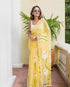Vasthrlay Linen Cotton saree with digital floral print