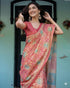 Vasthrlay Printed Handloom Tassels Unstitched