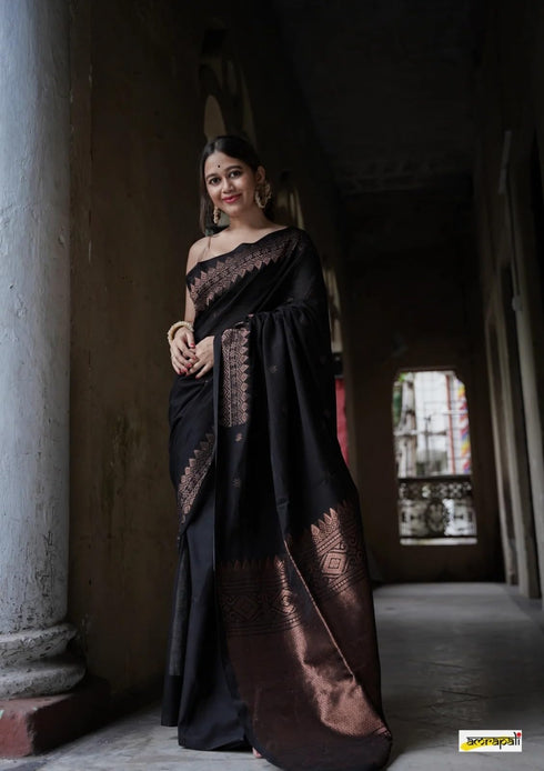 Vasthrlay Banarasi Unstitched Saree