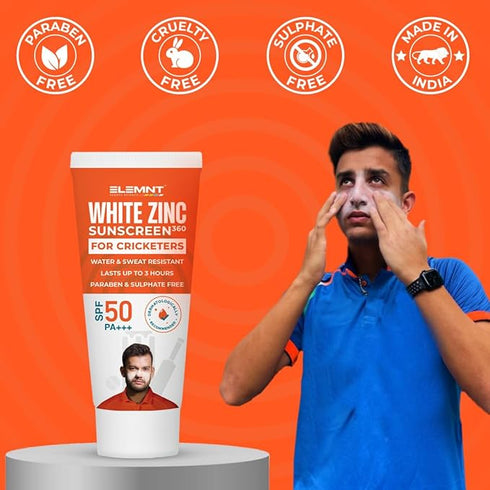 Elemnt White Zinc Sunscreen 360 Formulated For Heavy Sun Exposure