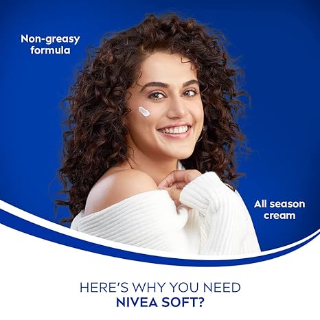 Nivea Soft Light Moisturising Cream Peppy Pomegranate