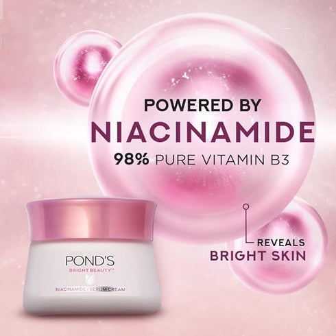 Ponds Bright Beauty Sun Protection SPF 15 PA++ Serum Cream|50g