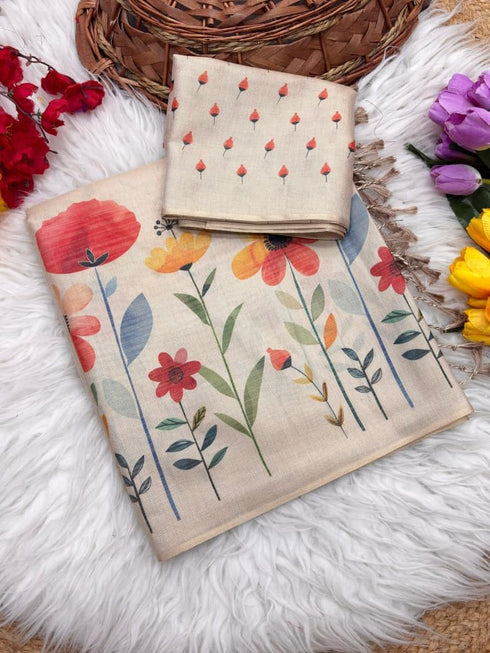 Vasthrlay Tussar Silk Saree