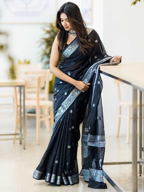 VasthrlayWomen's Banarasi Kanchipuram Saree