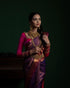 Vasthrlay Purple Kanjivaram Saree