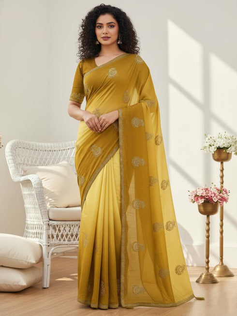 Vasthrlay Chiffon Traditional Ethinic Az Ys Vanshika Ethnic Wear