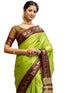 Vasthrlay Special Weaving Unstitched Light Green Saree