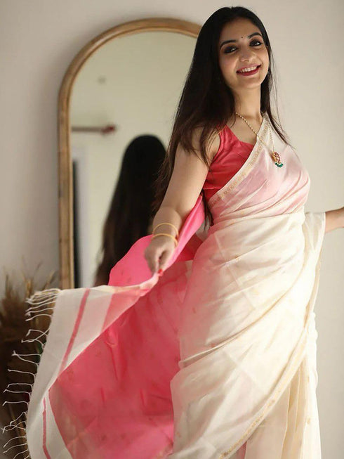 Vasthrlay Banarasi Unstitched Saree