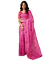 Vasthrlay Chanderi Printed Unstitched Blue Saree