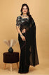 Designer Georgette Saree with Embroidered Blouse Piece