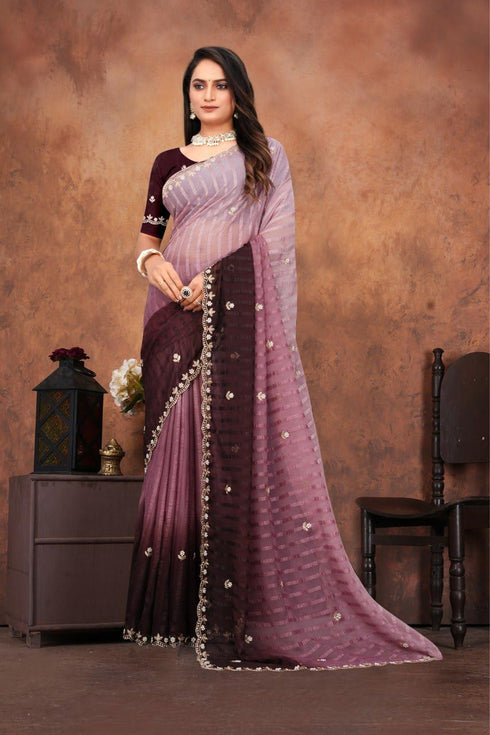 Vasthrlay Designer Embroidered Elegant Cutwork