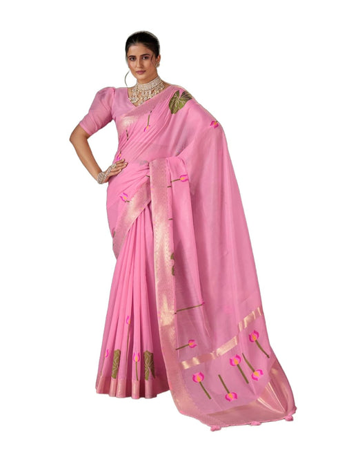 Vasthrlay Exquisite Traditional Intricate Gold Tone Saree