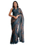 Vasthrlay Printed White Saree
