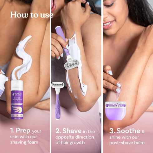 Bombae Lavender Shaving Foam For Women