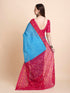 Vasthrlay Cotton Printed Mulmul Blue Saree