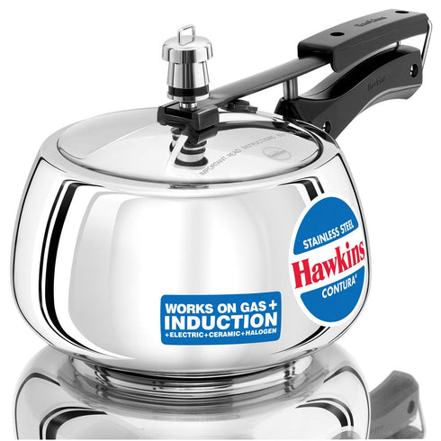 Hawkins Contura Pressure Cooker | Stainless Steel Inner Lid Cooker