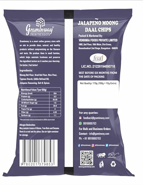 Graminway Healthy Snacks Diet Moong Chips