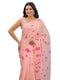 Vasthrlay Womens Printed Unstitched Off White Saree