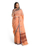 Vasthrlay Handloom Embroidered Apricot Saree