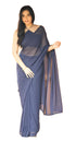 Vasthrlay Red Georgette Unstitched Saree