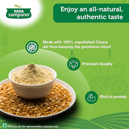 Tata Sampann 100% Chana Dal Fine Besan, Gram Flour