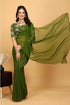 Designer Georgette Saree with Embroidered Blouse Piece