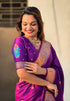 Vasthrlay Kanjivaram Paithani Unstitched Mahendi Ethnic Wear