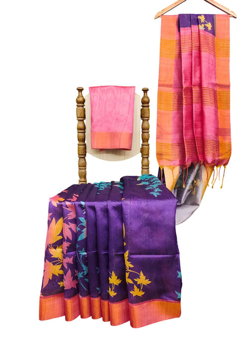Vasthrlay Saree Extraordinary Kalamkari Floral Print